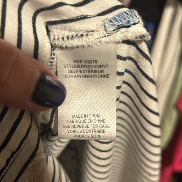 DR2 Striped Women’s Plus size Blouse Tunic Size 2X - Picture 3 of 7